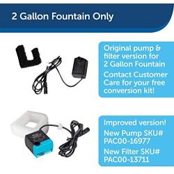 PetSafe Cat and Dog Water Fountain Replacement Pump with Grommet - Works with Drinkwell 1/2, 1, 2 Gallon and Butterfly Pet Fountains