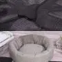 YUNDING Small Medium Dog Bed with Cool Mat and Toy Ball Pet House Short Plush Round Puppy Home Bottom Antislip Waterproof for Dog Cat Puppy(Color:Gray,Size:M) YUNDING Small Medium Dog Bed with Cool Mat and Toy Ball Pet House Short Plush Round Puppy Home Bottom Antislip Waterproof for Dog Cat Puppy(Color:Gray,Size:M)
