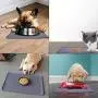 TORQPRO Pet Food Mats Waterproof Anti-Slip Silicone Pet Bowl Drinking Mat Feeding Mats for Dog and Cat Non-Toxic Pet Supplies