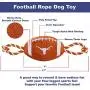 Pets First NCAA Texas Longhorns Football Dog Toy, Tough Quality Nylon Materials, Strong Pull Ropes, Inner Squeaker, Collegiate Team Color Pets First NCAA Texas Longhorns Football Dog Toy, Tough Quality Nylon Materials, Strong Pull Ropes, Inner Squeaker, Collegiate Team Color