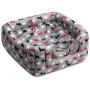 Hollypet Self-Warming 2 in 1 Foldable Comfortable Triangle Cat Bed Tent House, Gray Dog