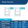 PetSafe Plastic Pet Door for Cats and Dogs, Durable Paintable White Frame with Tinted Vinyl Flap, Easy to Install, Indoor or Outdoor, Multiple Sizes Available - Small, Medium, Large, X-Large PetSafe Plastic Pet Door for Cats and Dogs, Durable Paintable White Frame with Tinted Vinyl Flap, Easy to Install, Indoor or Outdoor, Multiple Sizes Available - Small, Medium, Large, X-Large