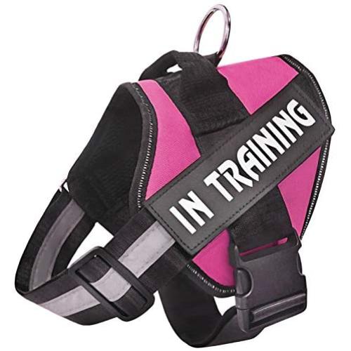 WOCUME No Pull Dog Harness Adjustable 3M Reflective Pet Vest Harness Dog Training Vest Breathable with Handle for Large Dogs Easy Control Harness