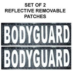 Doggie Stylz Set of 2 Reflective Body Guard Removable Patches for Service Dog Harnesses & Vests.