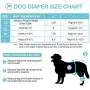 Avont [3 Pack] Washable Female Dog Diapers, Premium Reusable Highly Absorbent Doggie Diapers Wraps Durable Dog Diaper Cover - Large, Black