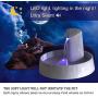 Shinoske Pet Fountain, Automatic Cat Fountain Dog Water Fountain Cat Water Dispenser, Adjustable Water Flow Setting Drinking Fountain Cat Bowl, Day & Night Conversion, Mute