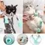 N/W Silicone Cat Nail Covers Caps, Anti-Scratch Cat Claw Covers, Adjustable Cat Nail Caps Cat Paw Protector, Pet Scratching Restraint Booties Kitten Cat Shoes for Home Bathing, Shaving Checking