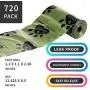 Juvale Dog Poop Bags Refills- 720-Pack Dog Waste Bag, Pet Waste Disposal Bags, Poop Bags for Dogs, Leak Proof and Unscented, Green, 48 Rolls, Each Bag 12.625 x 8.5 Inches