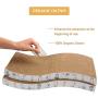 PatiencET 2 Pack Cat Scratcher Pad for Cats Scratching Toy Cardboard DurableTextures Design Reversible Wave Type