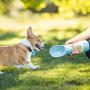 UPGRADE Dog Water Bottle, Leak Proof Portable Water Bowl Dispenser for Walking Traveling, Multifunctional Outdoor Water Dispenser for Dogs and Cats, Lightweight & Convenient