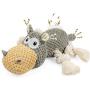 WINSHIDEN Interactive Dog Plush Toys, Squeaky Toys for Large Dogs, Durable Stuffed Toys with Cotton Material&Crinkle Paper, Chewing Teeth Health Toys for Large&Small Dogs