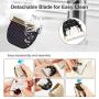 Nicewell Dog Clippers Powerful and Low Noise Dog Grooming Kit, USB Rechargeable Cordless Pet Clippers for Dogs Cats, with Attachment Guide Combs and Scissors
