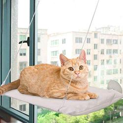 ALL FOR PAWS Cat Window Lounger Cat Resting Seat Perch Window Hammock Cats Kitty Safety Bed with Durable Heavy Duty Suction Cups Cat Bed Holds Up to 30lbs