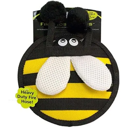 Hyper Pet Fire Hose Flyers Dog Toys & Dog Squeaky Toys (Durable Dog Toys Made from Fire Hose Canvas Material) Interactive Dog Toys that Float-Perfect Dog Toy to Bring to the Lake, Pool or Ocean Hyper Pet Fire Hose Flyers Dog Toys & Dog Squeaky Toys (Durable Dog Toys Made from Fire Hose Canvas Material) Interactive Dog Toys that Float-Perfect Dog Toy to Bring to the Lake, Pool or Ocean