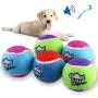 Gigwi Squeaky Tennis Ball Dog Toys, Interactive Dog Ball for Small and Medium Dogs Training, 2.5” Colorful and High Bounce Rubber Toy Gigwi Squeaky Tennis Ball Dog Toys, Interactive Dog Ball for Small and Medium Dogs Training, 2.5” Colorful and High Bounce Rubber Toy
