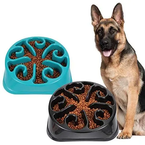 JASGOOD Large Dogs Bowl,Fun Slow Feeder Dog Bowl,Anti-Gulping Dog Slow Feeder Stop Bloat,Eco-Friendly Durable Big Pet Bowl JASGOOD Large Dogs Bowl,Fun Slow Feeder Dog Bowl,Anti-Gulping Dog Slow Feeder Stop Bloat,Eco-Friendly Durable Big Pet Bowl