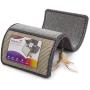 SmartyKat, Scratch Scroll, Cat Scratcher, Interactive Cat Toy, Multi-Surface Carpet and Sisal, With Feathers