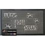 Gorilla Grip Doormat and Pet Feeding Placemat, Doormat is Size 23x35 in Gray Stone Paws Pattern, Pet Feeding Mat is Size 18.5x11.5 in Gray, Great for Messes from Dogs and Cats, 2 Item Pet Bundle