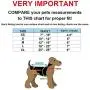 FunnyDogClothes Pack of 3 Male Dog Diapers Waterproof Leak Proof Belly Band Wrap Washable for Small, Medium and Large Pets (S: Waist 10'' - 12'') FunnyDogClothes Pack of 3 Male Dog Diapers Waterproof Leak Proof Belly Band Wrap Washable for Small, Medium and Large Pets (S: Waist 10'' - 12'')