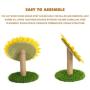 Tylu Natural Sisal Rope Cat Climbing Frame Furniture Sunflower Scratching Post for Climbing and Pet Activity