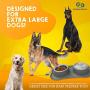 Large Dog Bowls & Mat Set - 2 Large Capacity, Removable Stainless Steel Bowl Set in a Stylish No Mess, No Spill, Non Skid, Silicone Mat. Food & Water Bowls for Medium to Large Dogs - 54oz / 108oz