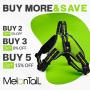 MelonTaiL Light Up Dog Harness with Bungee Leash-Rechargeable LED Light Dog Vest for Night Walking-Reflective Illuminated Harness for Extra Visibility-Glow in The Dark Lighted Vest for Dogs