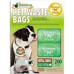 Green N Pack Dog-Waste Refill Bags, Compact Refill Packs, 200 Bags, 10 Rolls (More Bags & Less Waste)'' not ''200 Bags in a Re-closable Box, (10 Rolls)