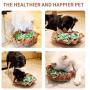 FAT CHAI & MARK Snuffle Mat for Dogs Adjustable Pet Slow Feeding Bowl Interactive Treat Enrichment Toy for Indoor Nosework Training and Stress Relief
