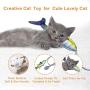 Cat Toys - Interactive Kitten Toys for Indoor Cats, No Noise, Funny, Washable & Skin-Friendly Floppy Fish Cat Toy, Catnip Toy Gift for Your Pets