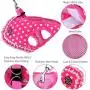 Cute Small Dog Harness, Ladies Polka Dots Dog Vest Harness Set with Pink Leash and Bowknot Collar, 3 in 1 Girl Style Vest Harness Set for Puppy and Cat (L, Pink) Cute Small Dog Harness, Ladies Polka Dots Dog Vest Harness Set with Pink Leash and Bowknot Collar, 3 in 1 Girl Style Vest Harness Set for Puppy and Cat (L, Pink)
