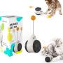 Anosiar Interactive cat Toys, 180 Degree Self Rotating Ball Car Toy with Catnip, Cat Wand Chaser Trainning Toys for Kitten/Cats Toys, Stimulate Attractive Hunting Instinct for Your Kitty