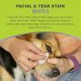 MOKAI Facial Wrinkle Eye and Tear Stain Wipes for Dogs and Cats | Extra Soft Wipes with Mild Fragrance-Free Formula that Removes Eye Discharge and Reduce Tear and Saliva Stains (70 Wipes)