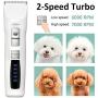 Bousnic Dog Clippers 2-Speed Cordless Pet Hair Grooming Clippers Kit - Professional Rechargeable for Small Medium Large Dogs Cats and Other Pets