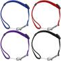 4 Pack Adjustable Pet Dog Cat Seat Belt, YuCool Safety Leads Vehicle Car Harness Seat Tether,Nylon Fabric- Black,Blue, Red, Purple