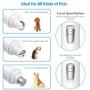 Brifit (Upgraded Version) Pet Nail Grinder, Premium Dog Nail Clipper, Electric USB Rechargeable Pet Nail Trimmer, 2 Speed Cat Claw Grinder Grooming Kit with 3 Sanding Ports, White