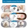 ZAMATE Pet Nail Grinder Set, Quiet Electric Rechargeable Dog Nail Trimmer Kit, 3 in 1 Multifunctional Pet Hair Clippers Kit, Painless Paws Grooming & Smoothing for Large Medium Small Dogs and Cats