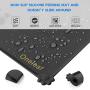Silicone Dog Food Mat Waterproof Pet Feeding Mat Cat Water Bowl Mat Non-Slip Pet Safety Grade Silicone with Raised Edges Easy Clean Collect Food and Water Spills for Small and Medium Pets