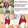 Dog Lift Harness Front Rear Dog Support, Adjustable Breathable Straps for Old, Disabled, Joint Injuries, Arthritis, Paralysis Dogs Walk,M