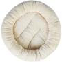 Amazon Basics Round Bolster Dog or Cat Bed with Flannel Top