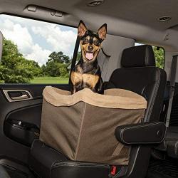 PetSafe Happy Ride Jumbo Booster Seat for Dogs - Elevated Pet Bed for Cars, Trucks and SUVs - Supports Pets up to 30 lb - Multiple Styles, Includes Tether