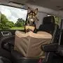 PetSafe Happy Ride Jumbo Booster Seat for Dogs - Elevated Pet Bed for Cars, Trucks and SUVs - Supports Pets up to 30 lb - Multiple Styles, Includes Tether