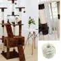 164ft Pet Sisal Twisted Rope for DIY Garden Bundling Decking Pet Scratching Post Cat Tree Toy 0.3inch Beige 164ft Pet Sisal Twisted Rope for DIY Garden Bundling Decking Pet Scratching Post Cat Tree Toy 0.3inch Beige
