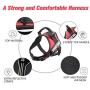 Pawshoppie Real Reflective Service Dog Vest Harness with 2 Free Removable Service Dog and 2 “Emotional Support’’ Patches, Woven Polyester & Nylon, Comfy Soft Padding (S(Girth:20-25), Red)