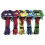 MPP Silly Rope Monster Dog Toys Funny Squeaker Fetch Tugs Assorted Colors 13'' Long