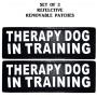 Therapy Dog mesh Vest Harness Cool Comfort Nylon Purchase Comes with 2 Reflective Therapy Dog in Training Removable Patches. Please Measure Your Dog Before Ordering