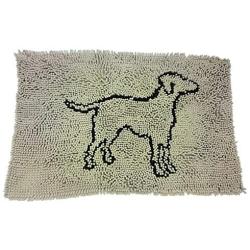 SPOT Clean Paws - Chenille Microfiber Dog Door Mat - 35X24 Inches/Attractive, Durable, Super Absorbent, Washable. by Ethical Pets, Tan (50010)