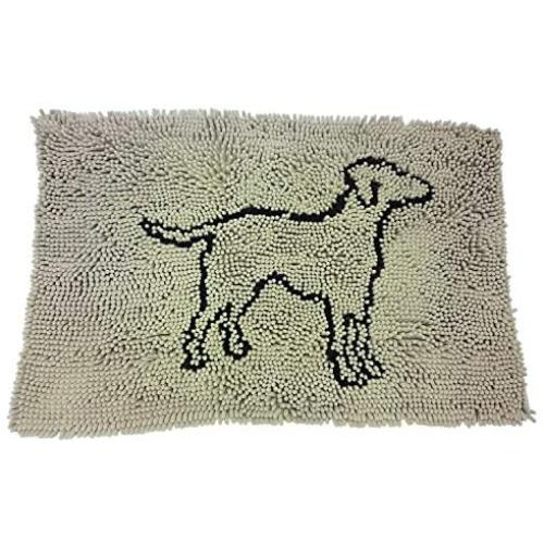 SPOT Clean Paws - Chenille Microfiber Dog Door Mat - 35X24 Inches/Attractive, Durable, Super Absorbent, Washable. by Ethical Pets, Tan (50010)
