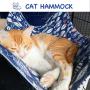Rolybag cat Hammock Bed pet cage Hammock Comfortable Hanging Adjustable Soft Plush pet Hammock for cat/Puppy/Piggy/Kitten/Rabbit/Other Small Animals (Blue-Fish)