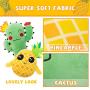Dog Squeak Toys for Chewers - 2 Pack 2-in-1 Interactive Stuffed Plush Dog Toy with Surprise Ball Inside, Cute Durable Tug and Fetch Toys Pineapple and Cactus Pet Chew Toys for Small to Lagre Dogs