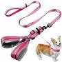 CHBORLESS Reflective Pet Dog Harness and Leash Set Wide Thick Comfortable Neck Chest Strap Padded Cotton Handle Nylon Dog Leash CHBORLESS Reflective Pet Dog Harness and Leash Set Wide Thick Comfortable Neck Chest Strap Padded Cotton Handle Nylon Dog Leash